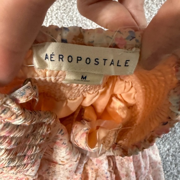 Aeropostale floral milkmaid boho romantic Tiered Ruffle Mini Dress – Size Medium - Picture 6 of 8